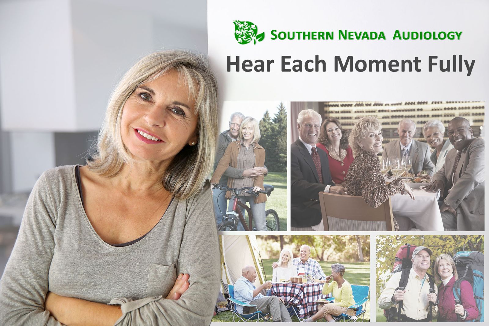 Woman hearing aids audiolody