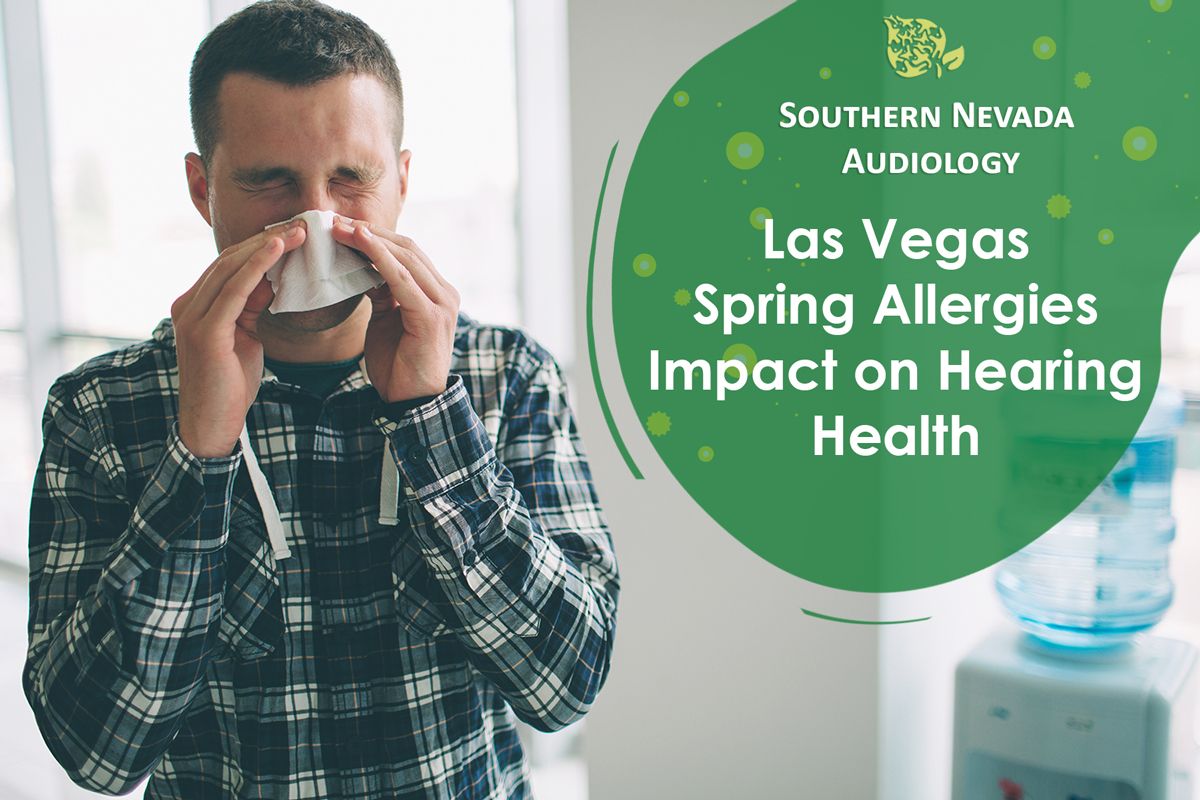 man sneezing from allergy issues in Las Vegas.